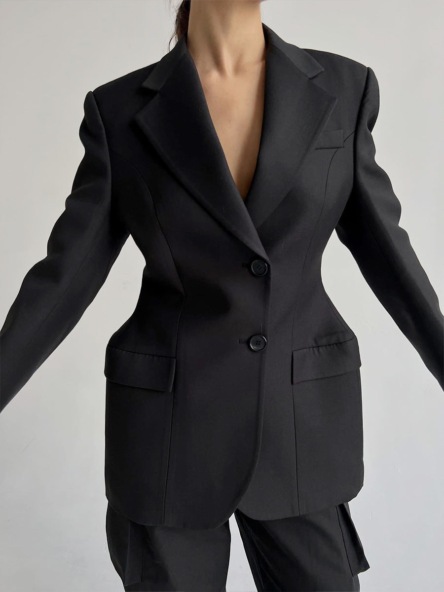 Blazer femme cintré col V – photo 40 – Frippin'Dealz