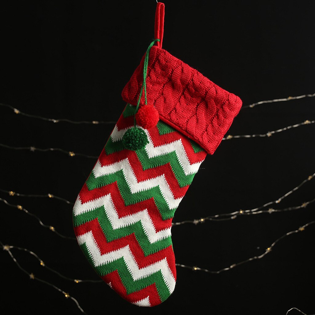 Chaussette de Noël tricotée – photo 3 – Frippin'Dealz