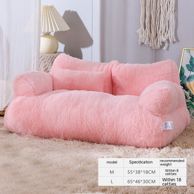 Canapé pour chat et petit chien en peluche – photo 7 – Frippin'Dealz