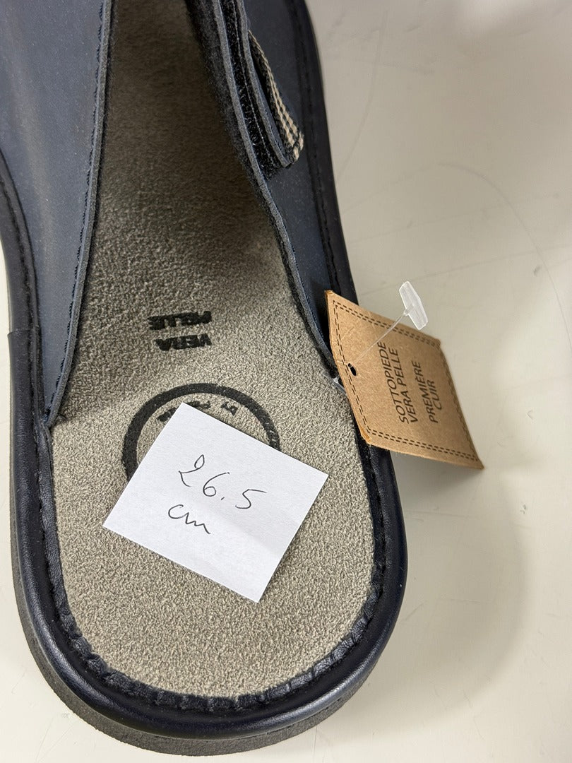 Mules en cuir bleu marine Arizona Patrizio Uzzi 41 3