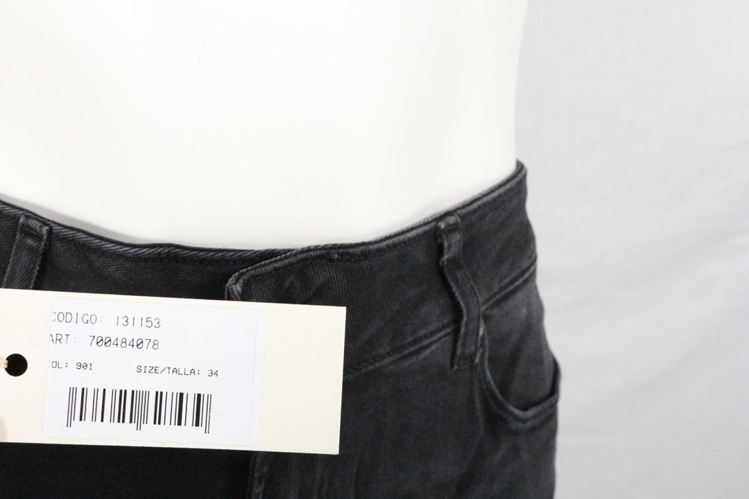Jean évasé noir Cimarron taille haute 34 - Neuf avec étiquette vintage 90s 3