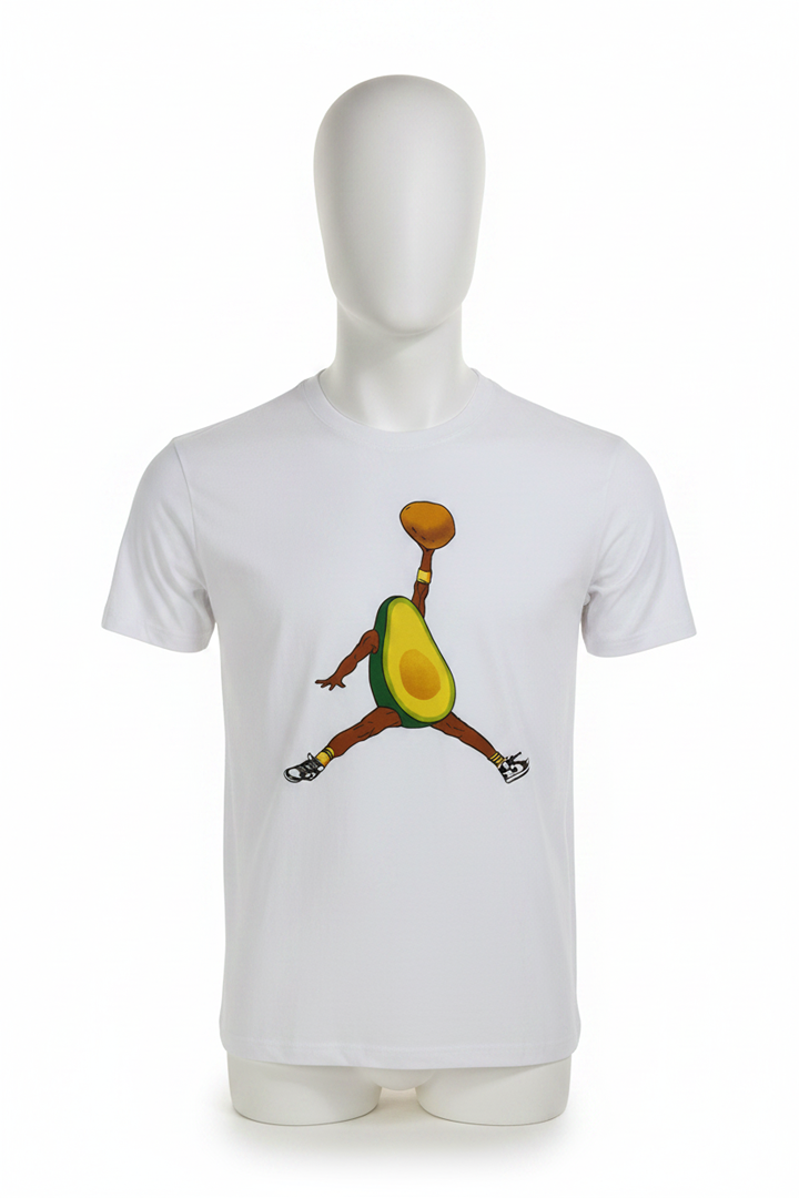 T-shirt Pampling coton blanc S parodie avocat Jordan Jumpman