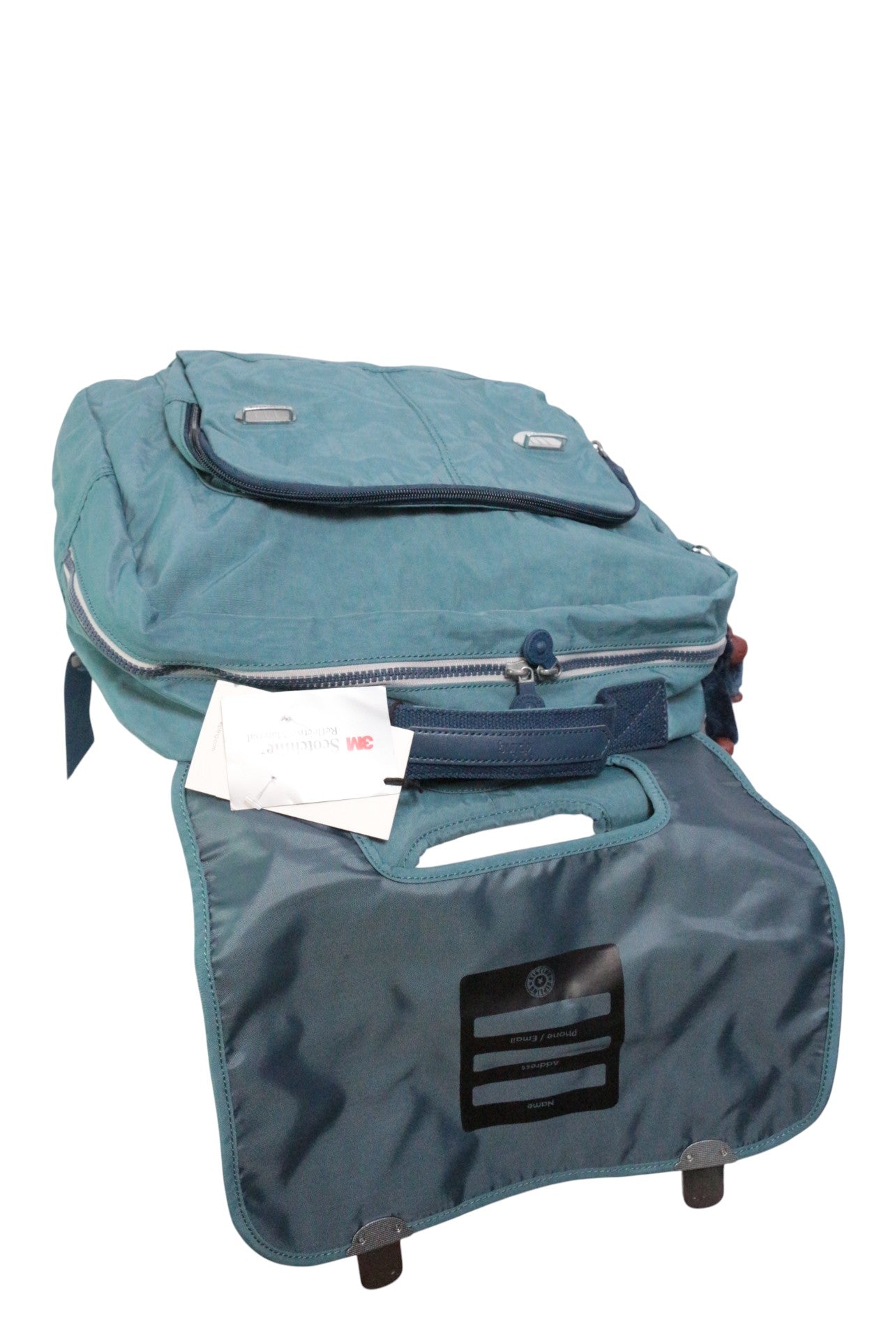 Cartable Kipling Iniko Baltic Aqua 18L Bleu Vert Neuf avec Étiquette 4