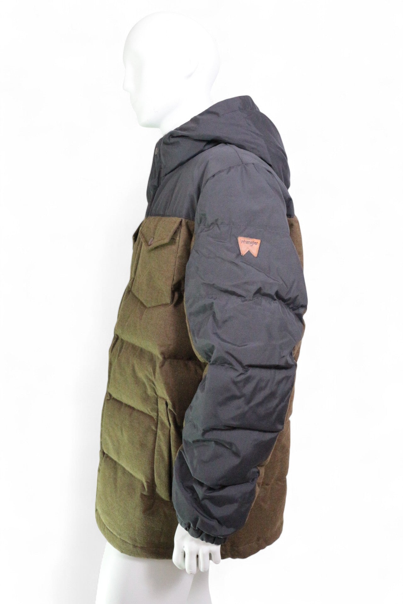 Wrangler – Piumino – Poliammide, cotone – Nero, cachi