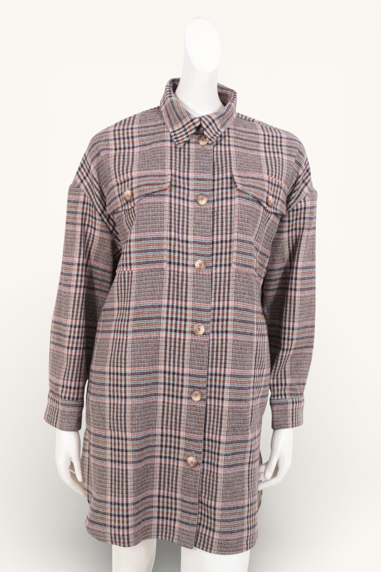 River Woods Manteau Acrylique, Laine, Polyester Beige, Marron   Neuf