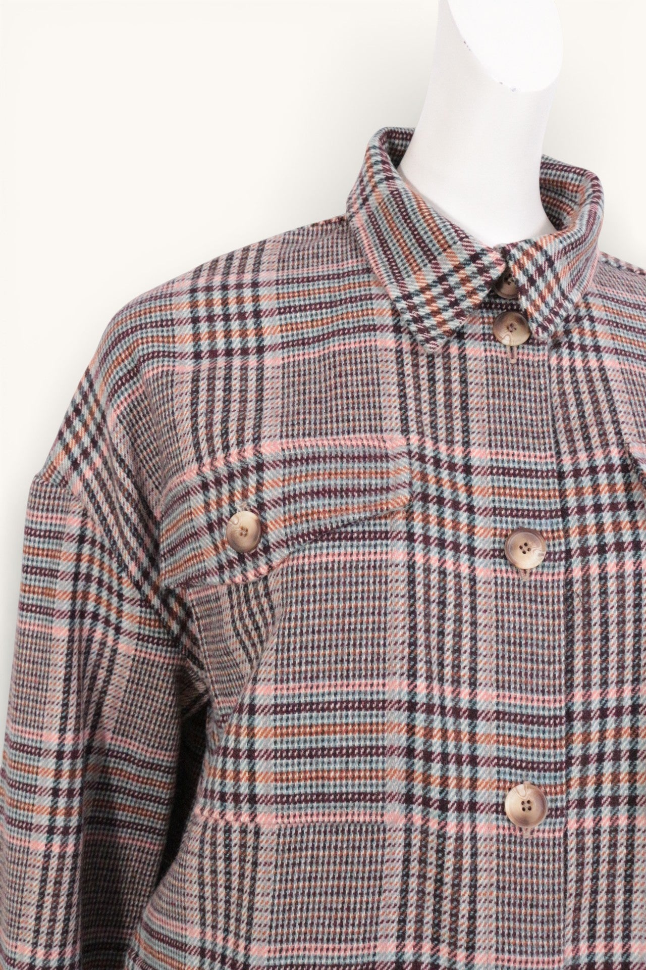 River Woods Manteau Acrylique, Laine, Polyester Beige, Marron   Neuf 5