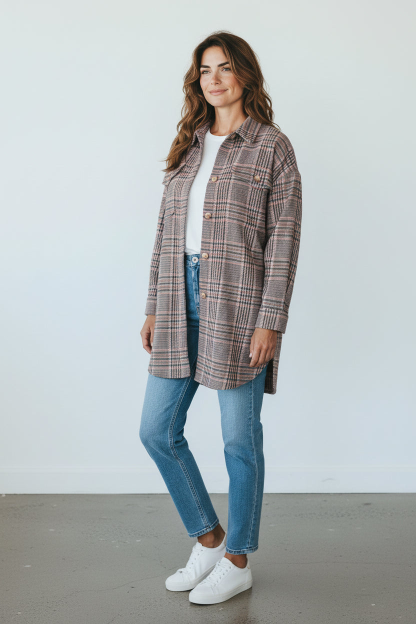 River Woods Manteau Acrylique, Laine, Polyester Beige, Marron   Neuf