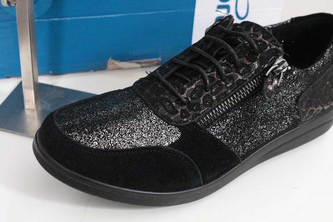Baskets Pharma Confort Daim Noir Taille 38 Neuf