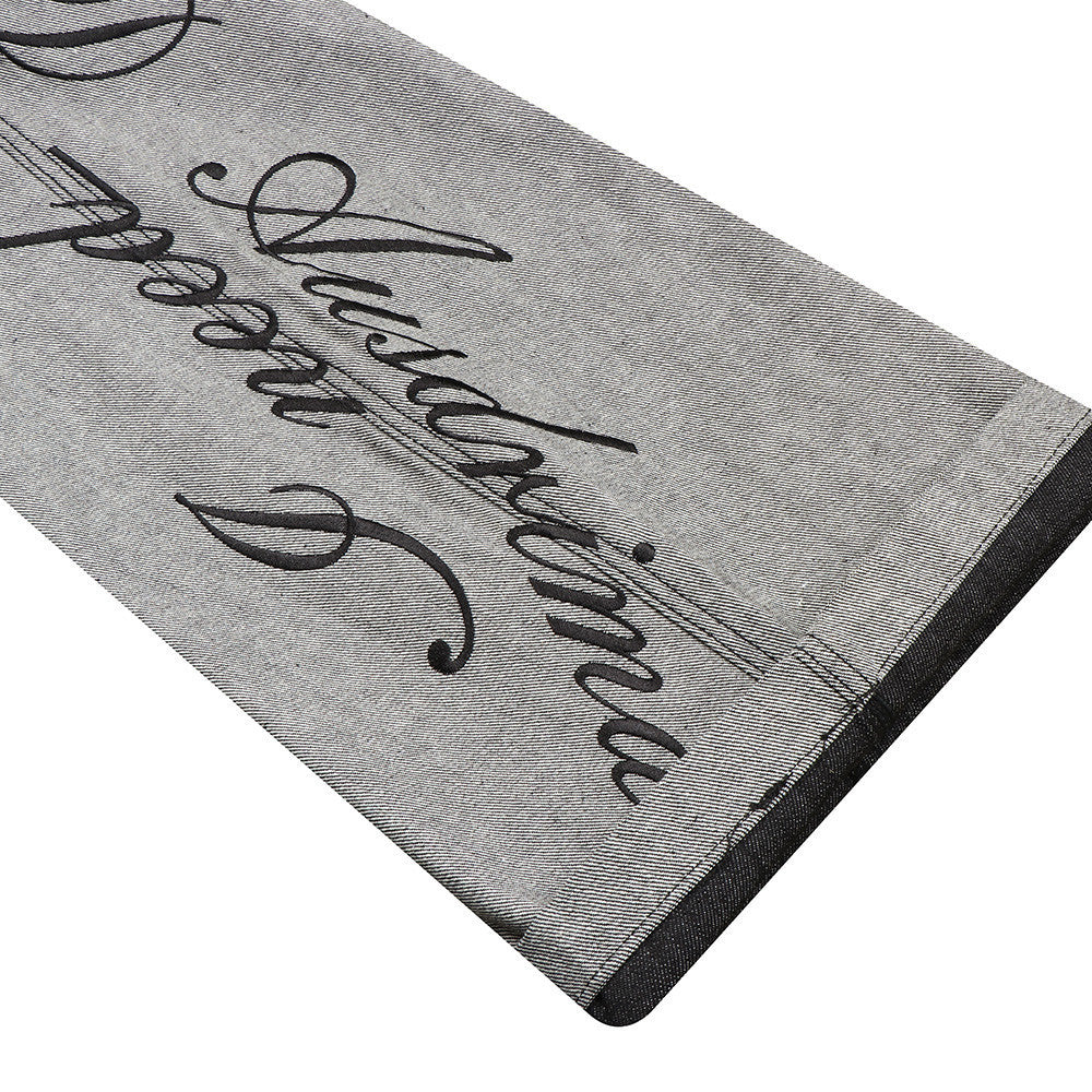 Jean sabre pour homme, ceinture à empiècements, broderie cursive et poches contrastées 17