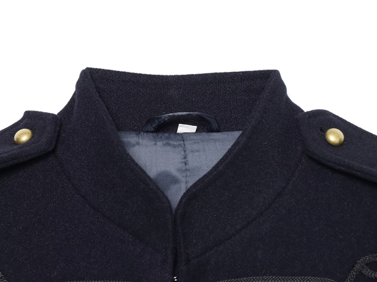 Veste courte col montant bleu marine femme – photo 9 – Frippin'Dealz