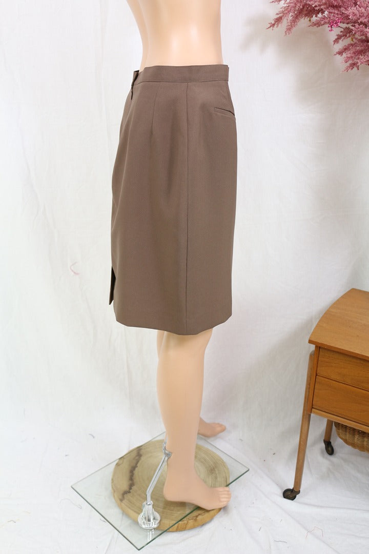 Jupe droite vintage In Extenso marron taille 42 neuve avec étiquette 3