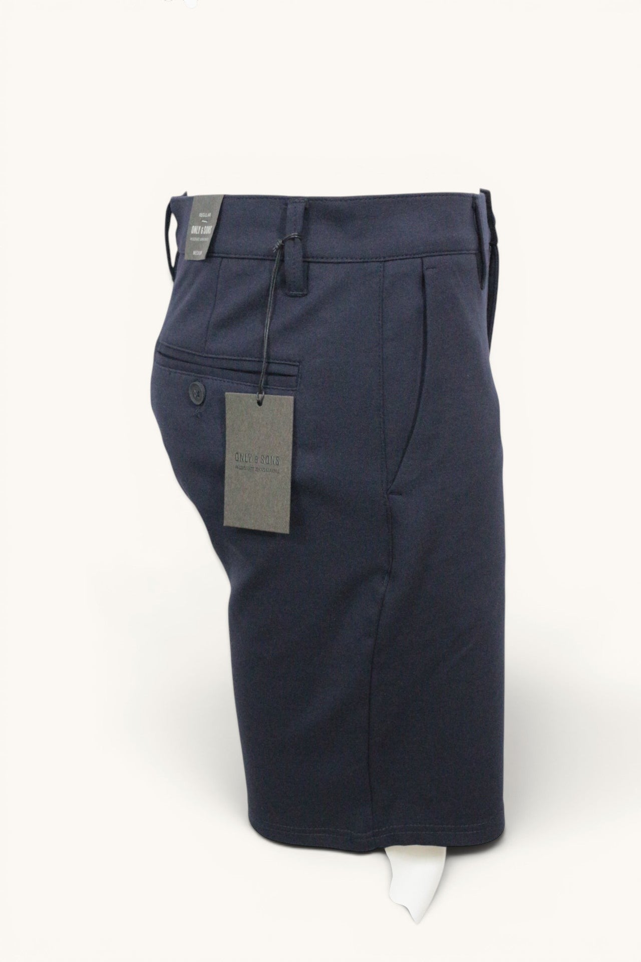 Only & Sons OnsMark Shorts GW Homme M Night Sky Bleu Marine – Short Habillé Stretch Neuf avec Étiquette 6