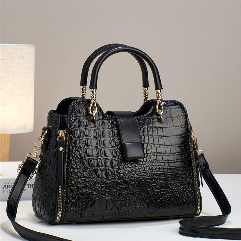 Sac à main effet croco en similicuir – photo 9 – Frippin'Dealz