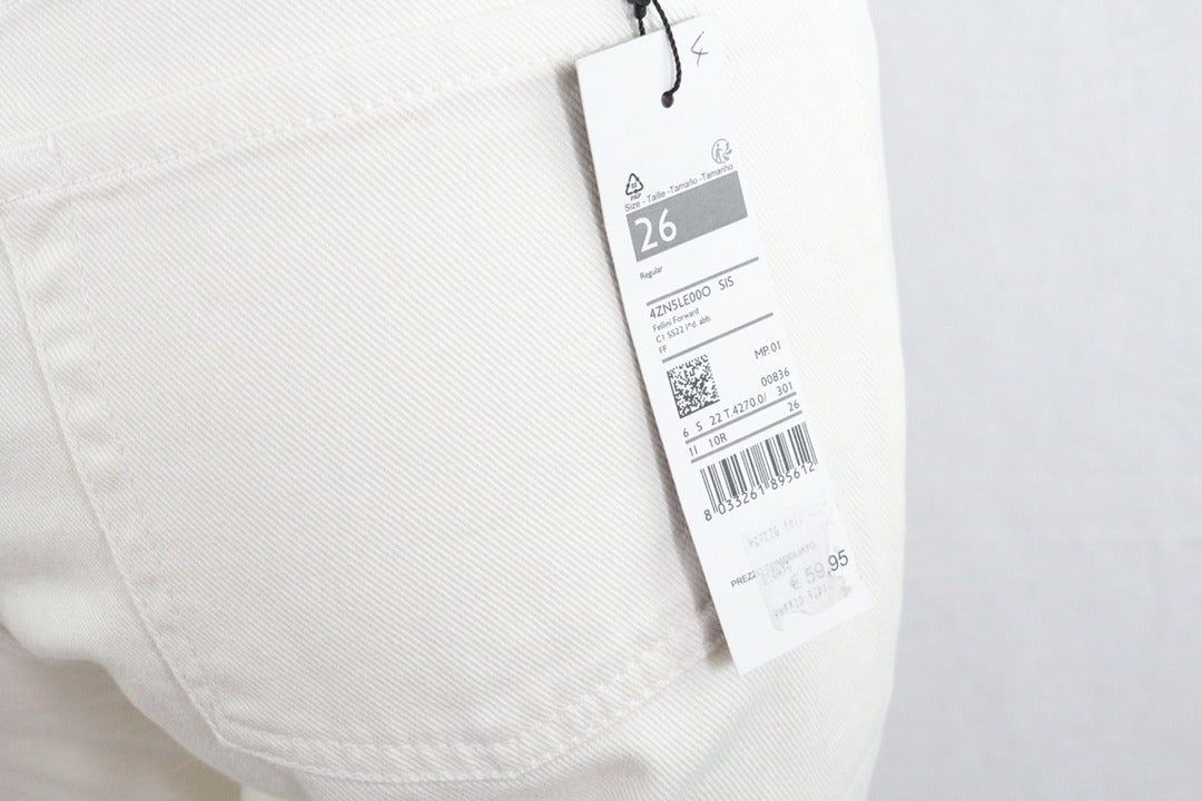 Jean slim ecru Sisley taille 26 neuf avec étiquette old money 9