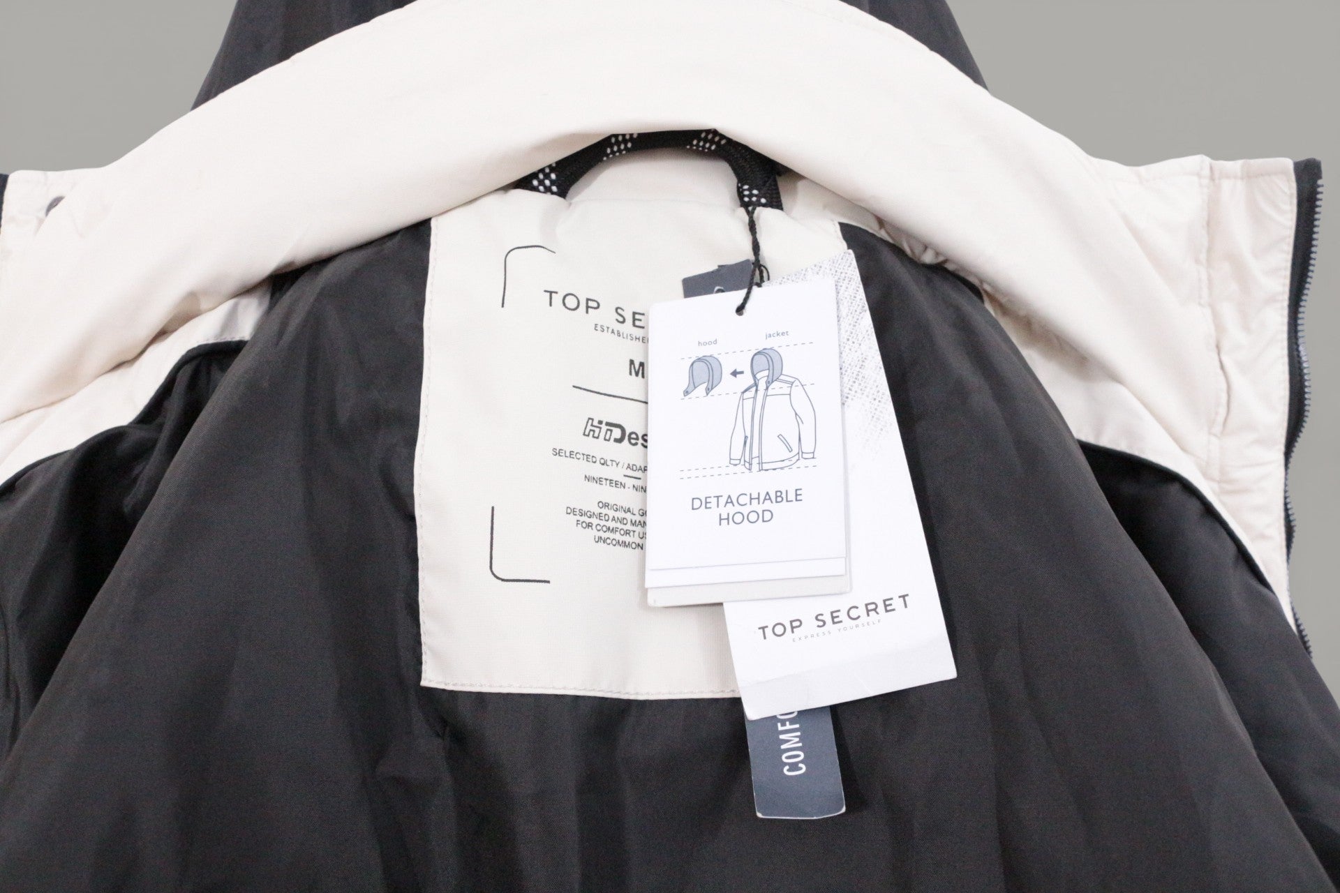 Top secret Parka Polyester Blanc   Neuf 14