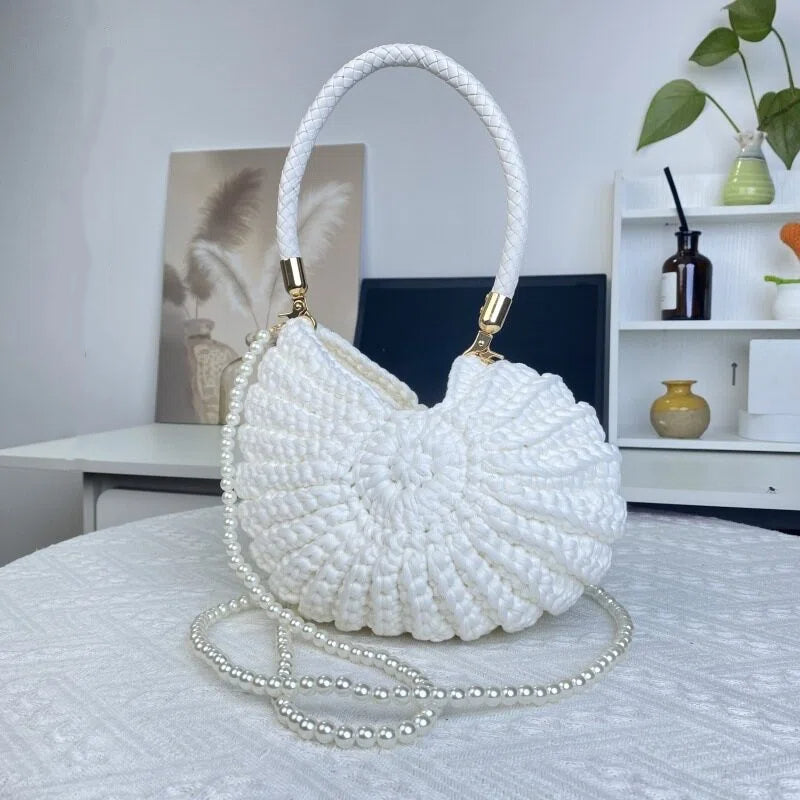 Sac coquillage au crochet fait main femme – photo 4 – Frippin'Dealz