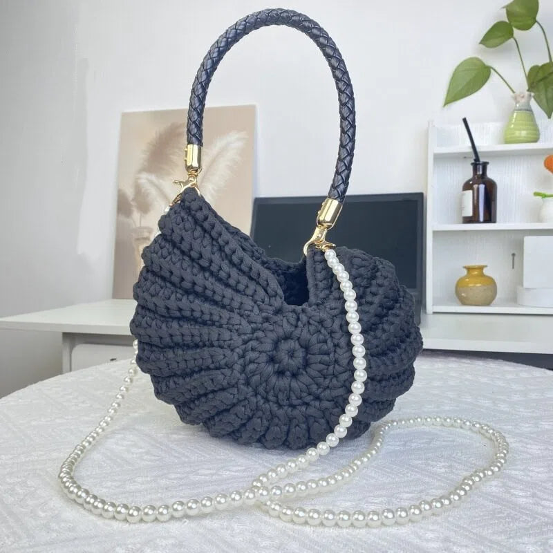 Sac coquillage au crochet fait main femme – photo 3 – Frippin'Dealz
