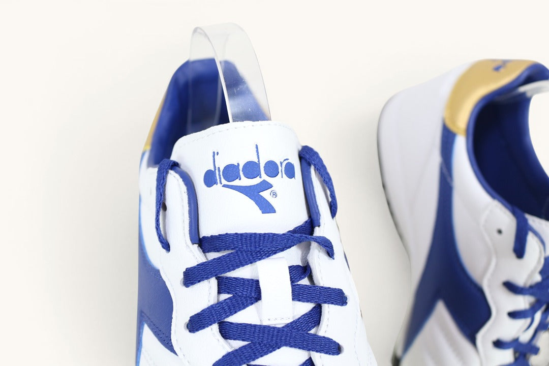 Chaussures De Foot Diadora Stabilisées Blanc Bleu Tbé 5