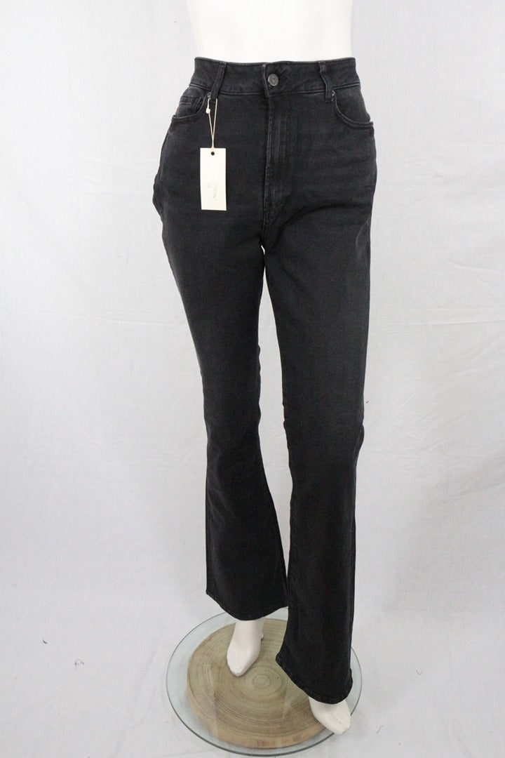 Jean évasé noir Cimarron taille haute 34 - Neuf avec étiquette vintage 90s 1