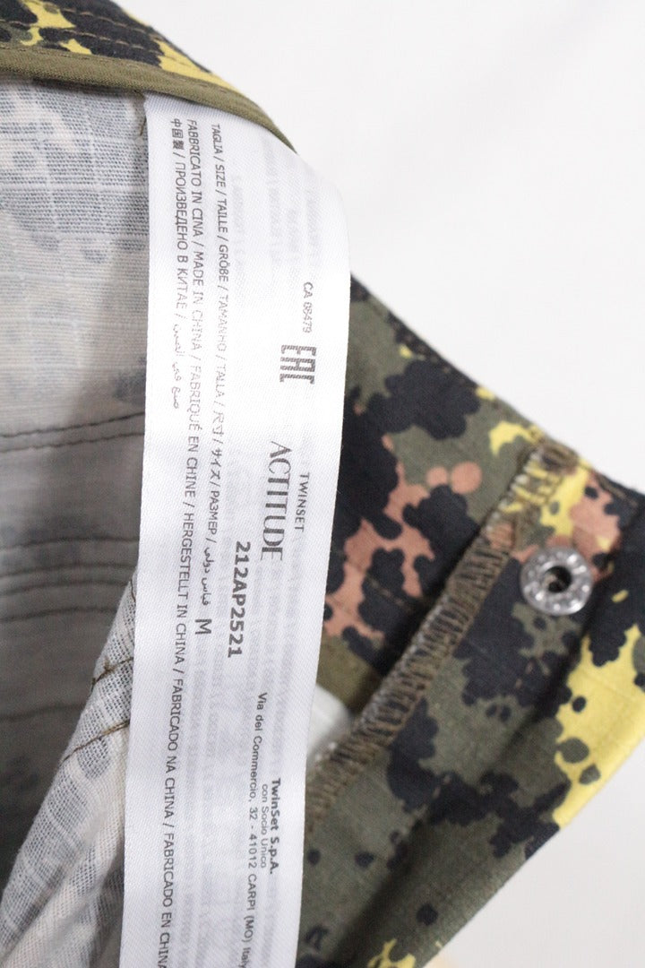 Pantalon cargo Twinset Actitude camouflage léopard M - Neuf avec étiquette 13
