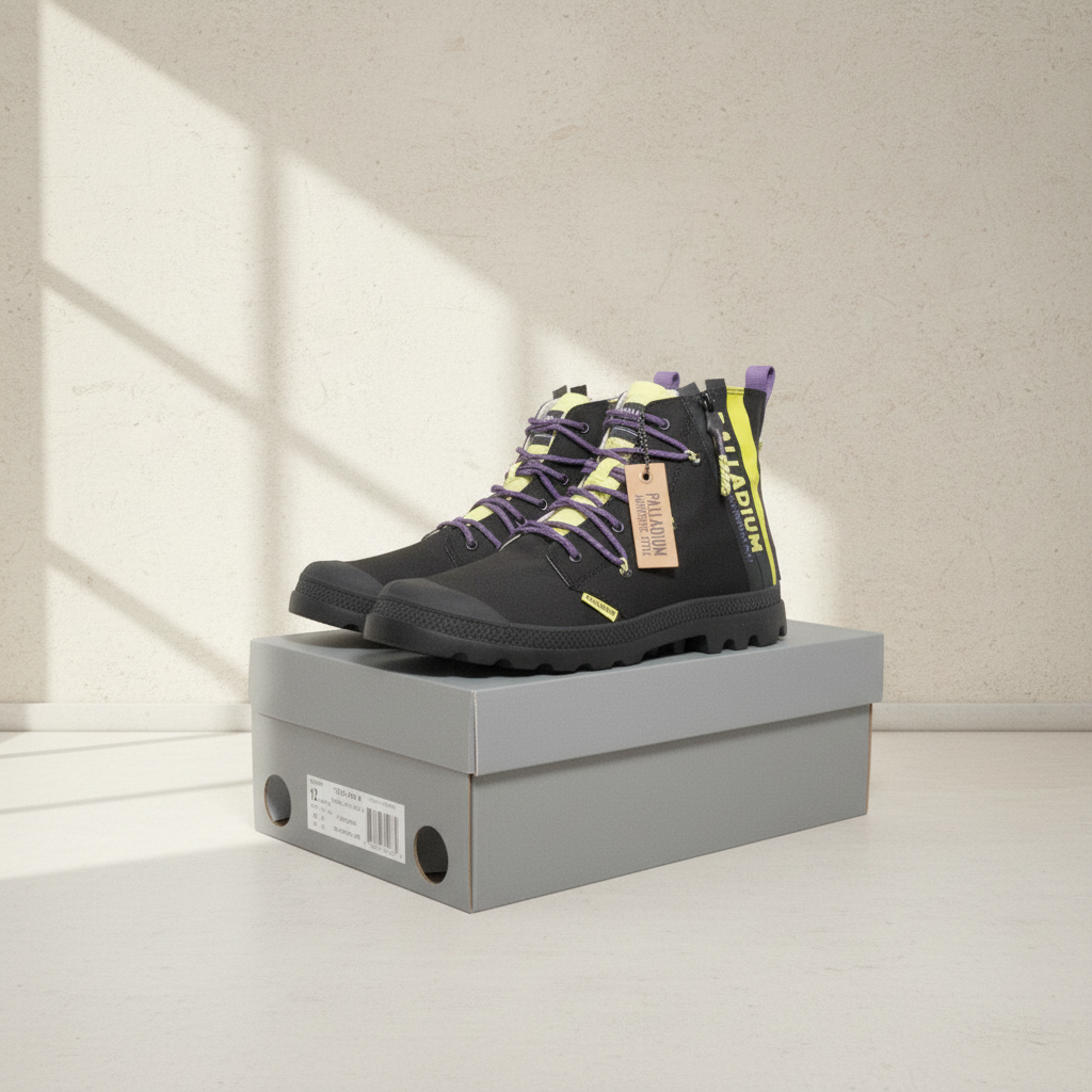 Palladium Baskets montantes  Noir, Jaune  46 Neuf