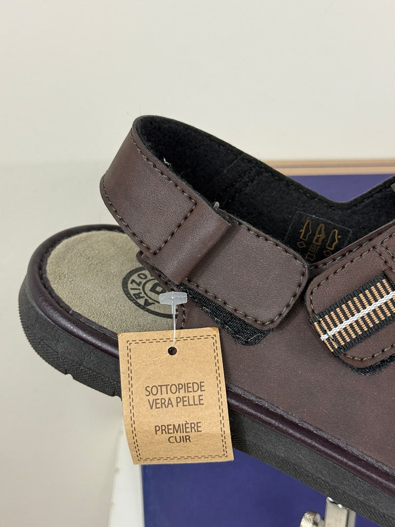 Mules en cuir marron Arizona Patrizia Azzi 42 4