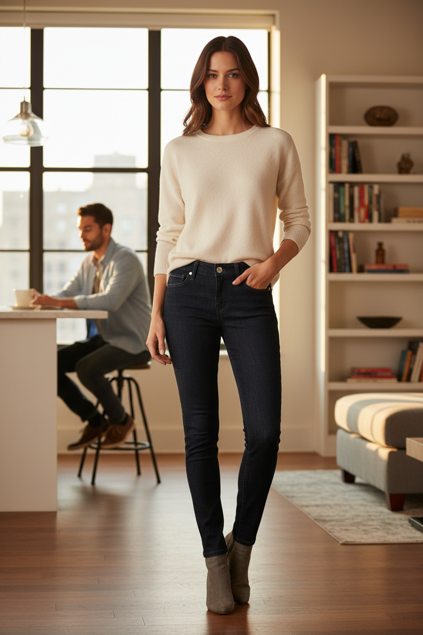 Jeans skinny Tommy Jeans bleu brut Mid Rise Nora 25/32 Neuf avec étiquette