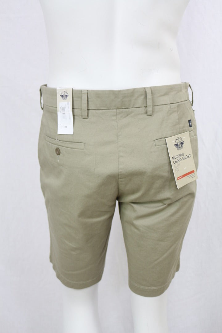 Short chino Dockers en coton kaki taille 32 neuf 7