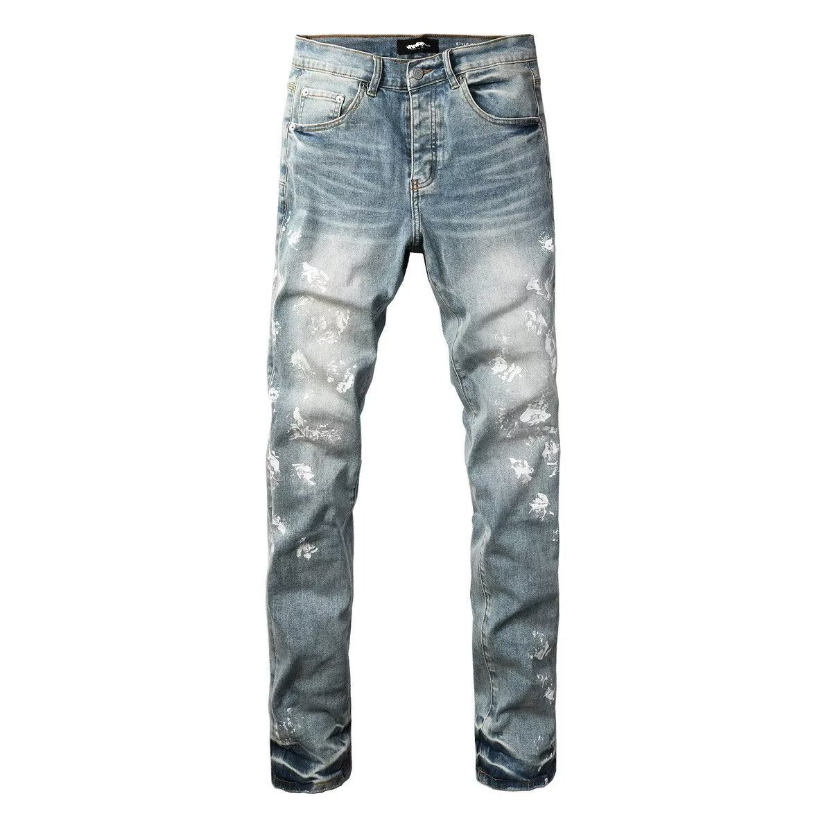 Jean slim stretch décontracté pour homme, style urbain 7
