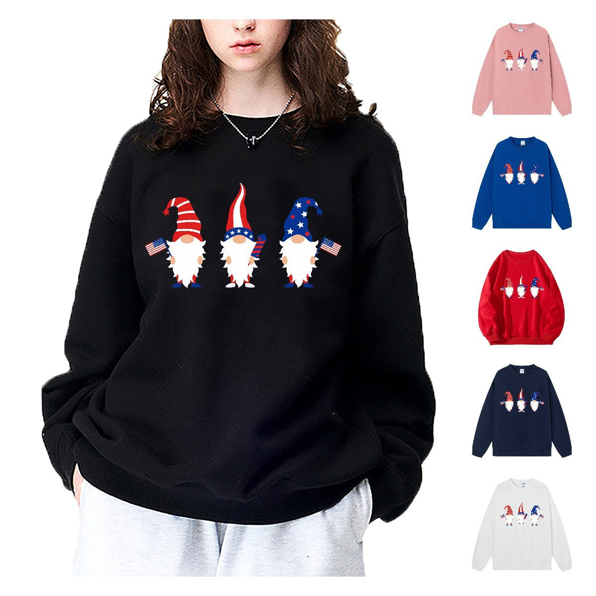 Sweat oversize trois lutins de Noël – photo 1 – Frippin'Dealz