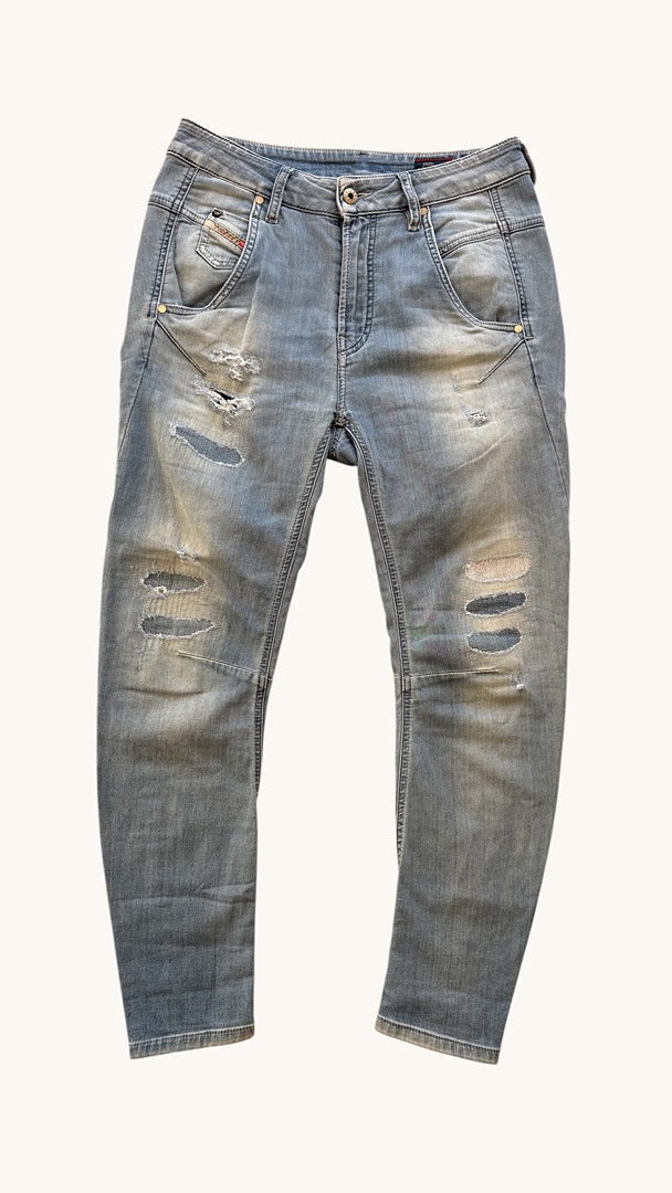Jean Diesel Fayza bleu clair usé taille 25 boyfriend vintage