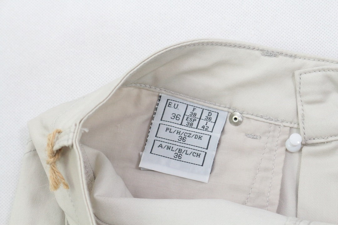Pantalon slim beige femme taille 36 coton élasthanne 8