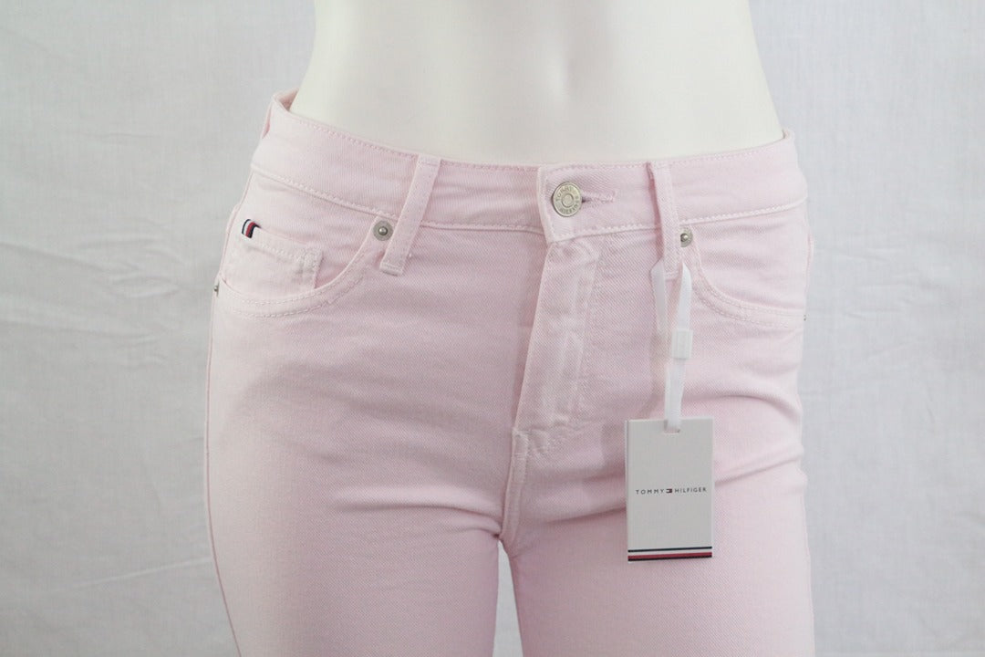 Bermuda femme Tommy Hilfiger rose clair neuf slim 26 3