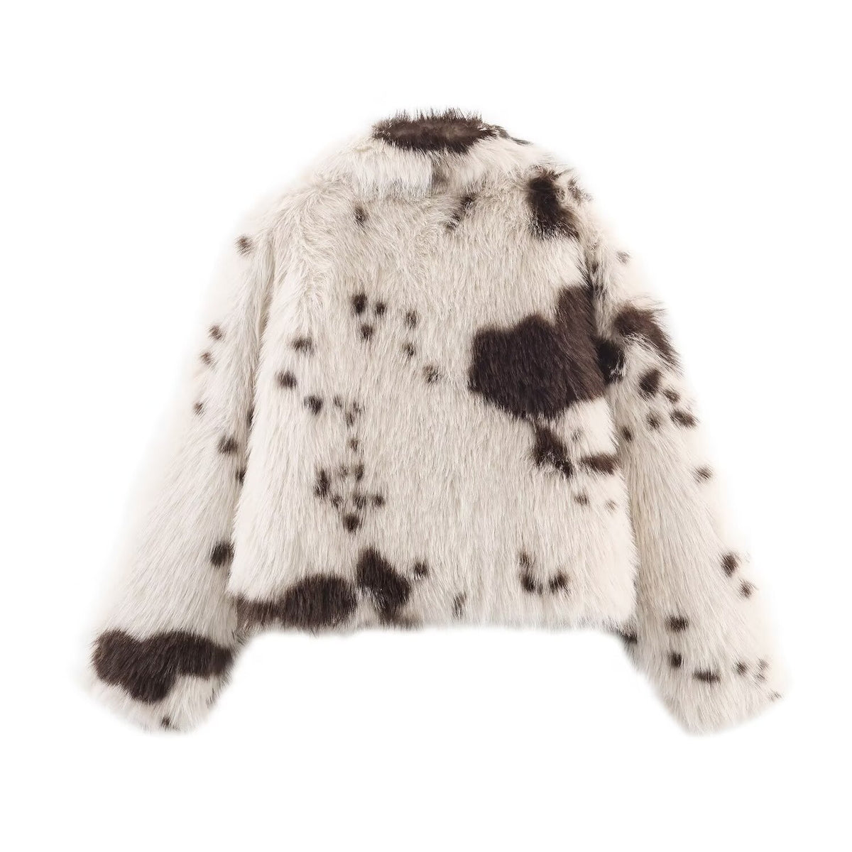 Veste fausse fourrure fleurie – photo 2 – Frippin'Dealz