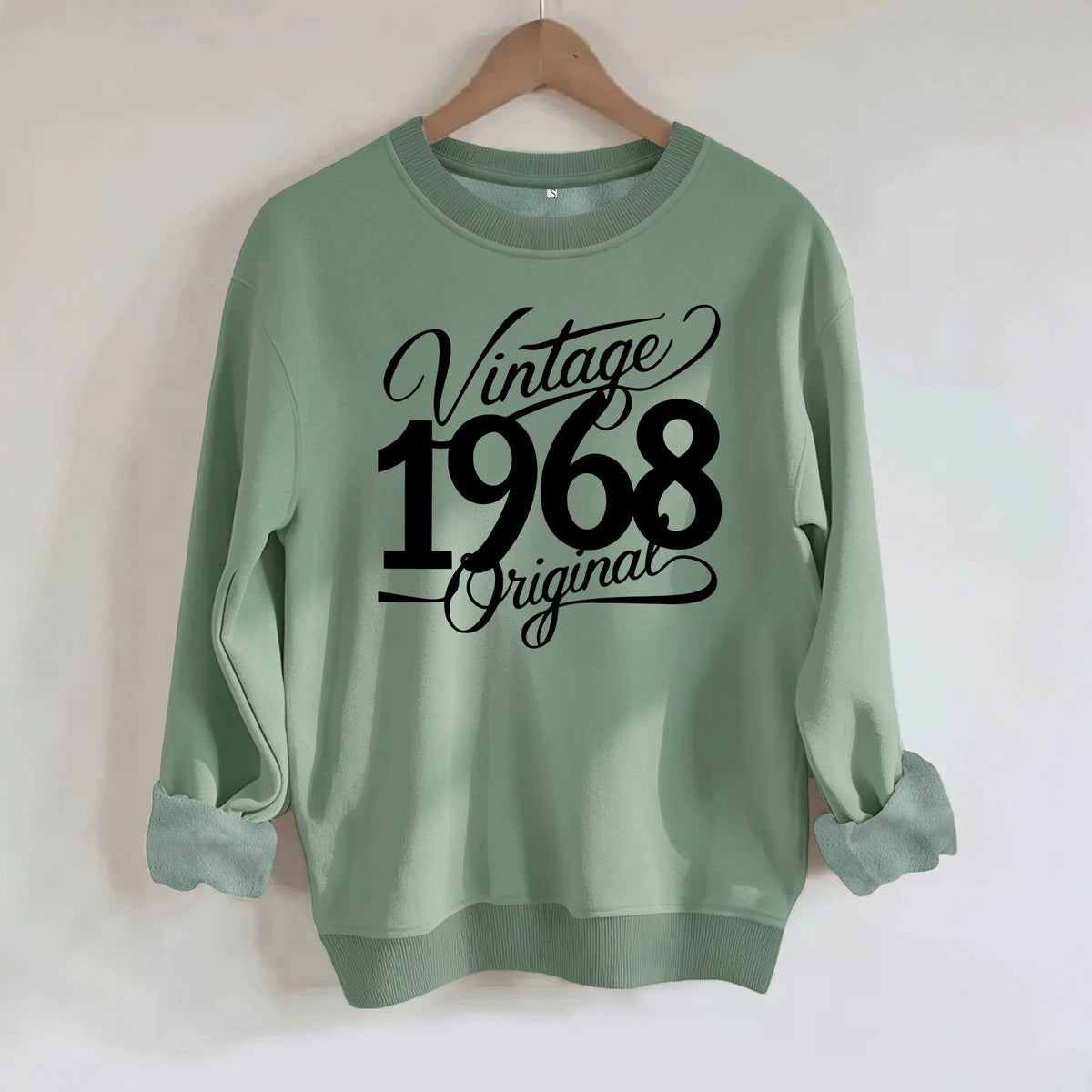 Sweat-shirt ample à col rond en molleton, imprimé, manches longues, pour femme, 7 coloris 6