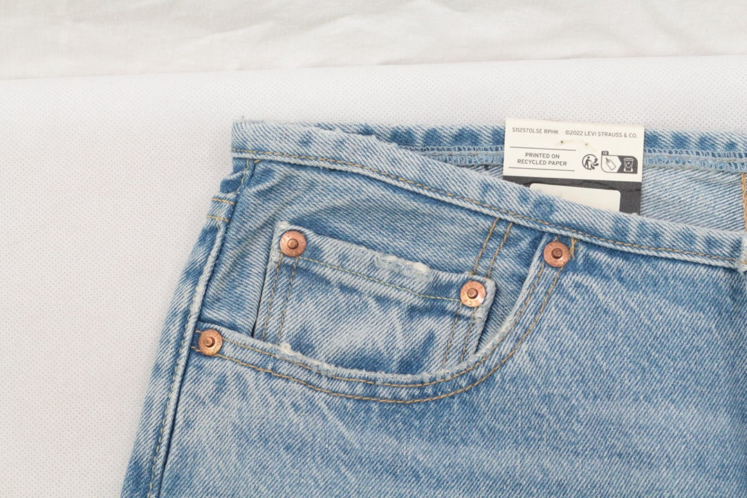 Jean Levi's 501 original destroy bleu clair 28 32 neuf 3