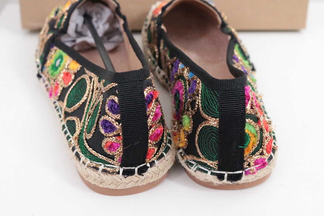 Espadrilles Métamorf'ose Elue Par Nous brodées noir 39 8
