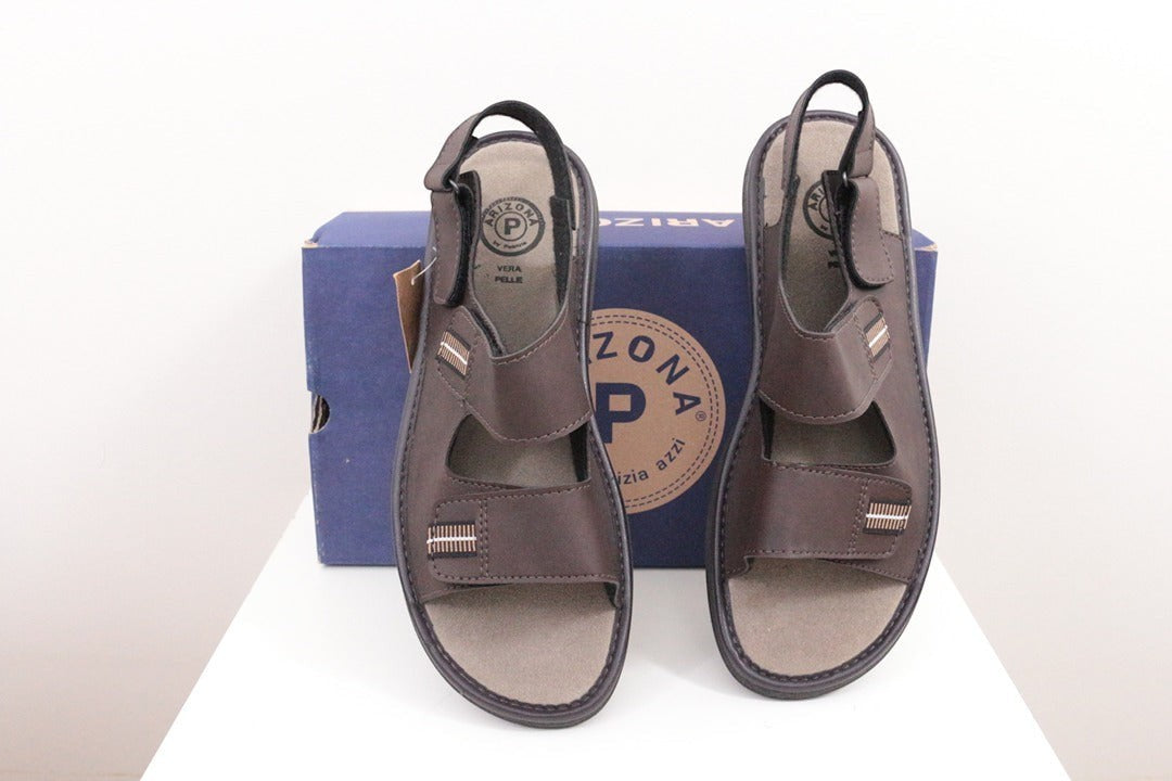 Sandales Patrizia Azzi cuir marron 44 neuves 5