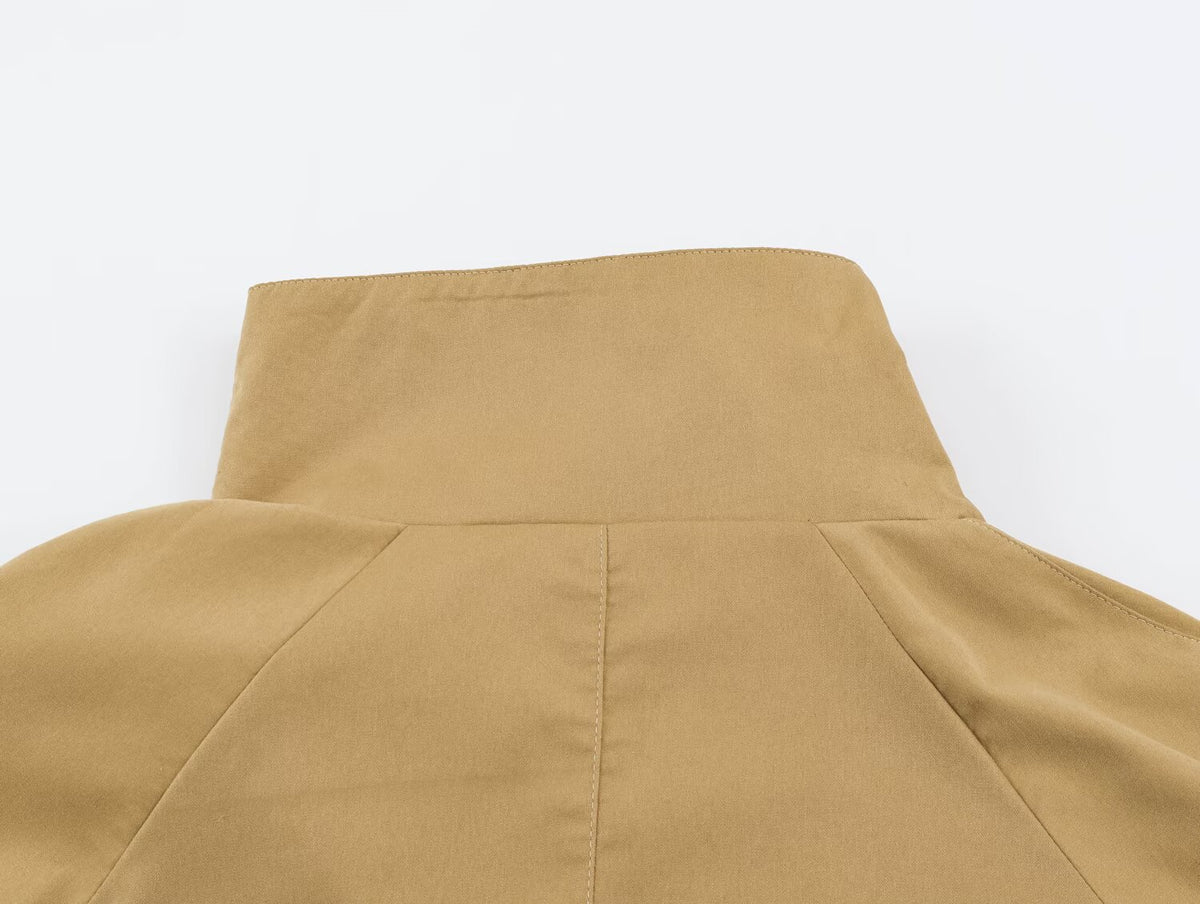 Trench coupe-vent col montant femme – photo 14 – Frippin'Dealz
