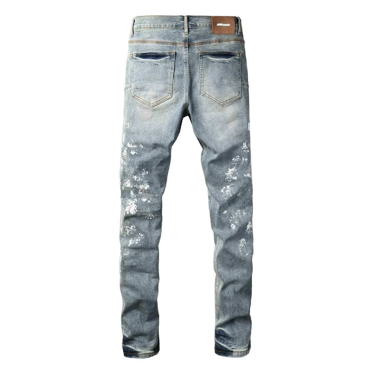 Jean slim stretch décontracté pour homme, style urbain 3