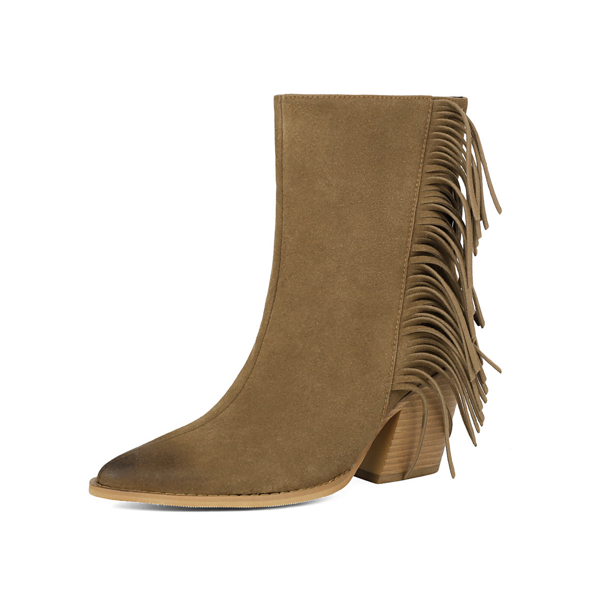 Bottines western à franges et bout pointu – photo 7 – Frippin'Dealz