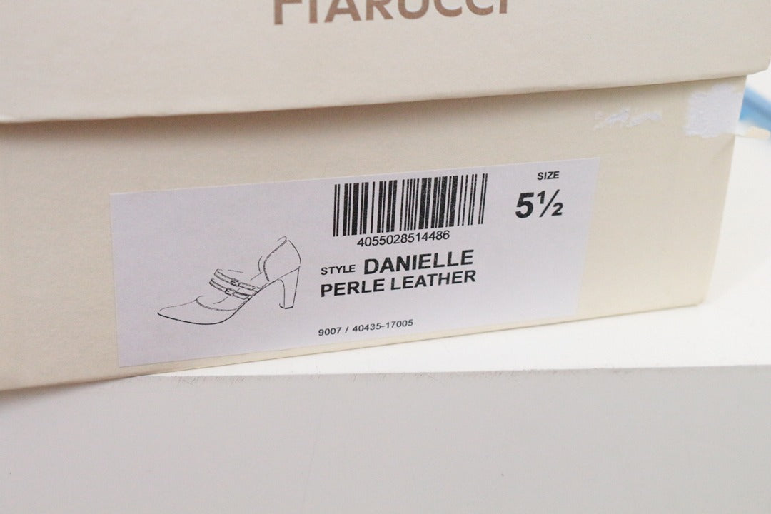 Escarpins de mariée Fiarucci en cuir blanc nacré taille 38.5 10