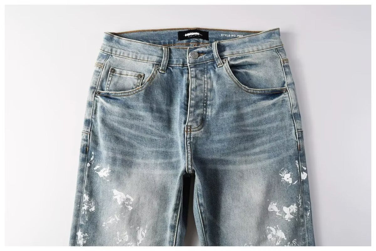 Jean slim stretch décontracté pour homme, style urbain 10