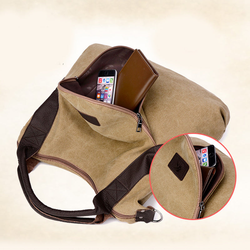 Sac à main bandoulière en toile rétro – photo 10 – Frippin'Dealz