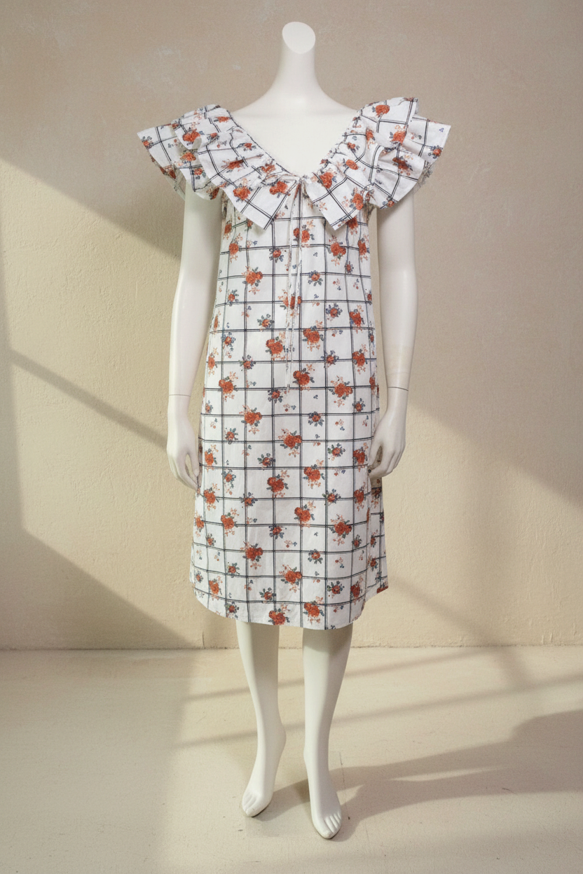 Zara Robe mi-longue Polyester Blanc S  Neuf