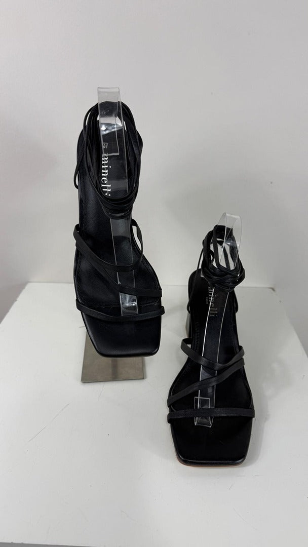 Sandales à talons Minelli Graviata cuir noir 37 4