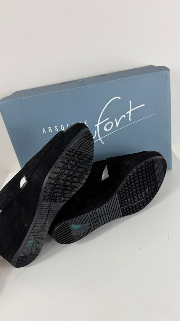 Sandales compensées Stonefly daim noir 37 confort Marlene 10