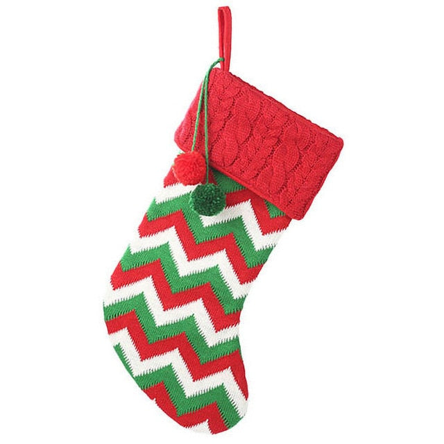 Chaussette de Noël tricotée – photo 5 – Frippin'Dealz