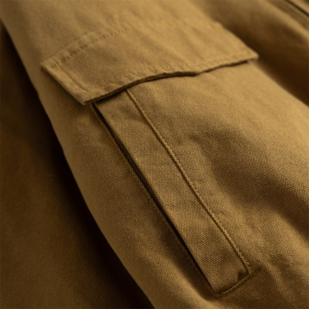 Veste matelassée style workwear en toile, col tailleur, coupe ample, pour homme 5