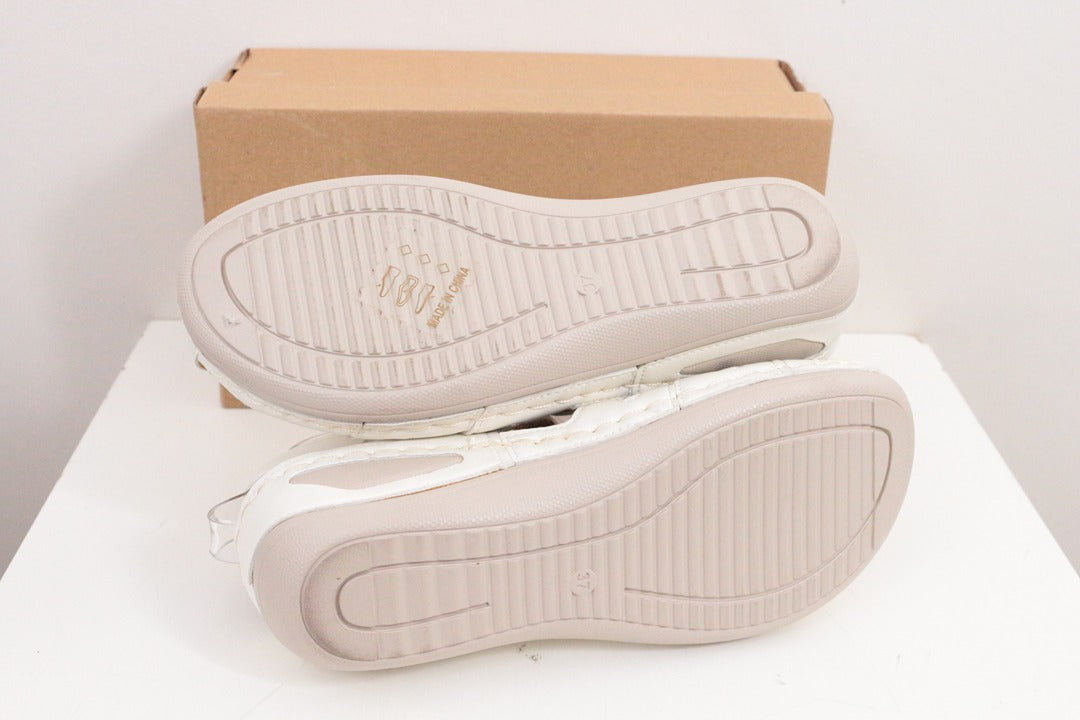 Sandales confort Nm simili cuir blanc 37 7